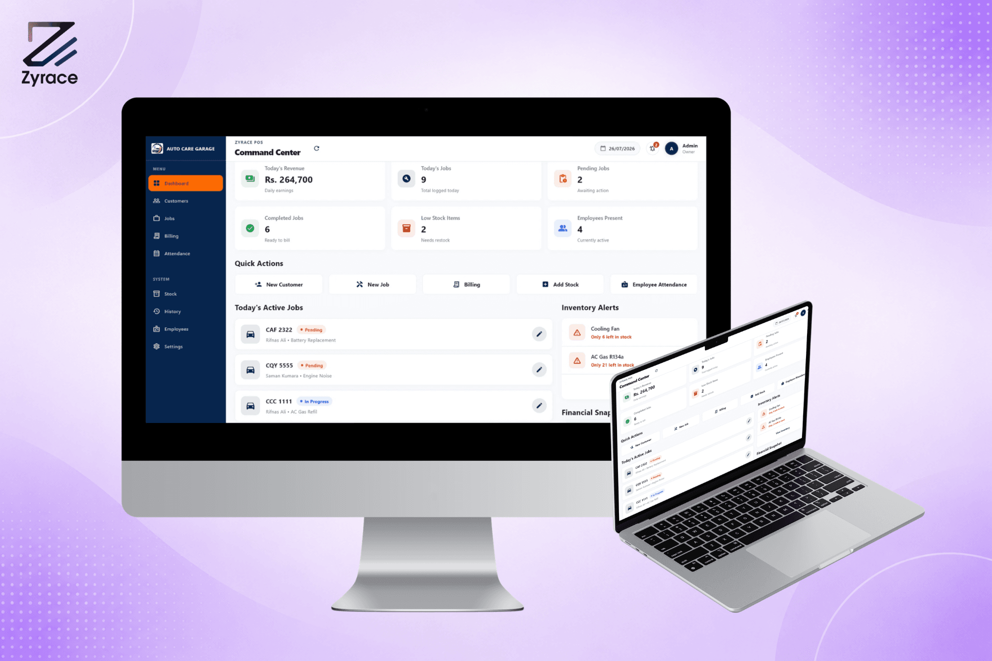 Janaka Auto AC - Custom Offline POS & Inventory Management Desktop Software