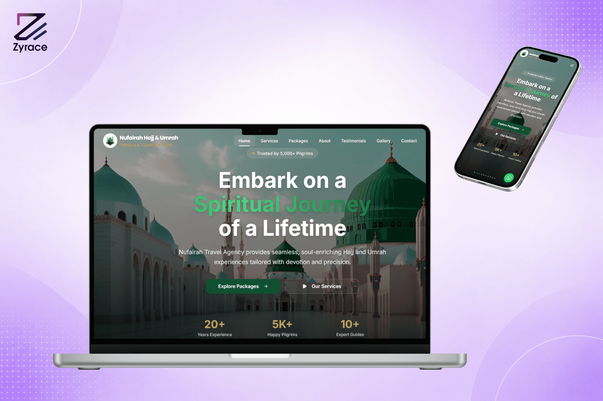 Nufairah Travels - Custom Web Application & Booking Platform for Travel Agencies